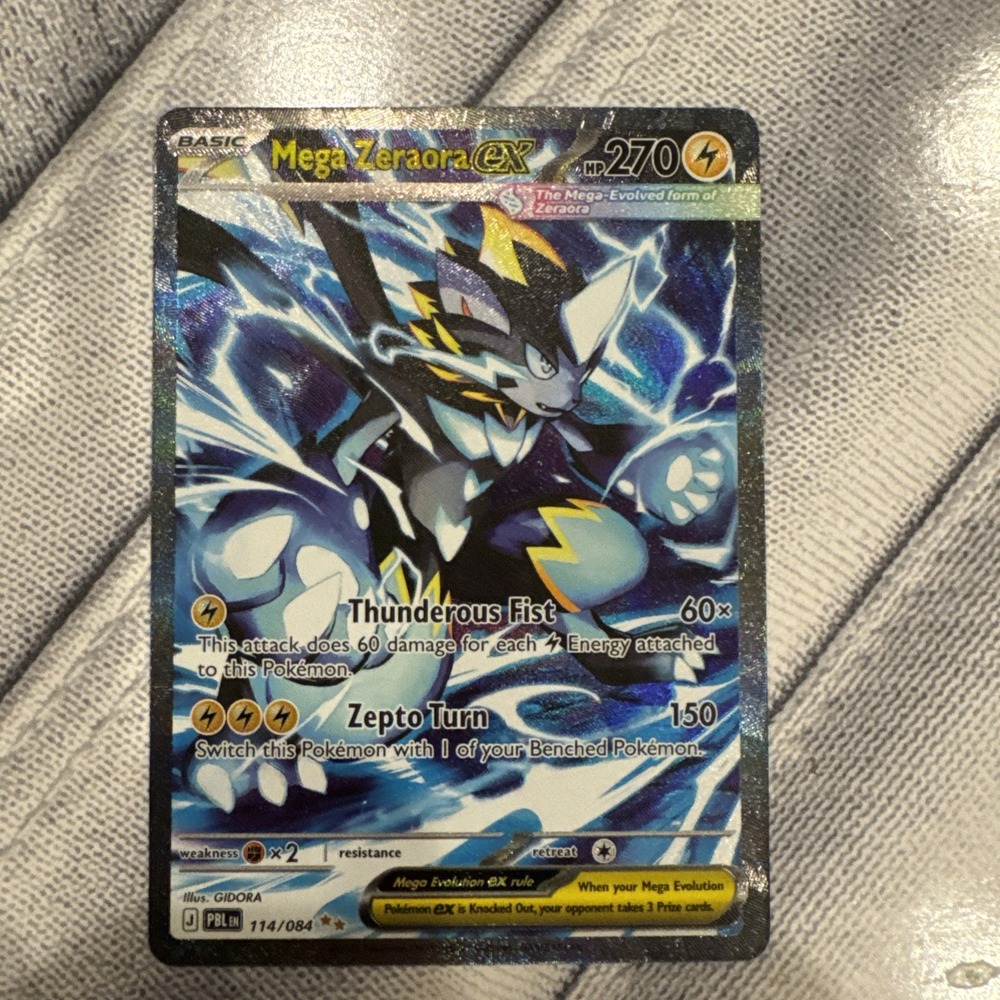 Mega Zeraora ex 114/084 Me05: Pitch Black Holo